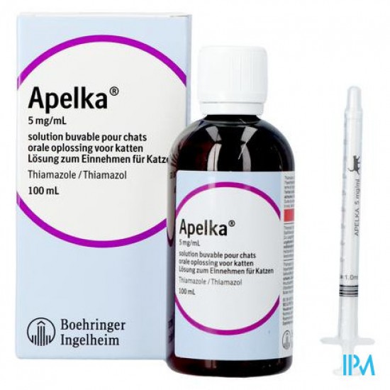 acheter ﻿Apelka 5 mg/ml - Solution orale pour chats - Flacon de 100 ml en vente en ligne