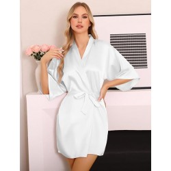 peignoir satin mariage